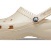 Crocs (WMNS) クラシック クロッグ プラットフォーム シマー “バニラ” 208590-108