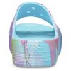 Crocs (WMNS) クラシック プラットフォーム パーム プリント スライド “ブルー マルチカラー” 208607-4NQ