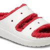 Crocs (WMNS) クラシック コジー ホリデー セーター サンダル “ホワイト レッド” 209227-90H