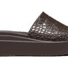 Crocs (WMNS) ブルックリン クロコ シャイン スライドサンダル “エスプレッソ” 209253-206