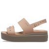 Crocs (WMNS) ブルックリン スタッズ ローウェッジ “コルク マッシュルーム” 209254-2DH
