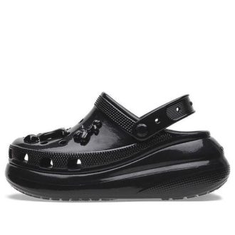 Crocs (WMNS) クラッシュ ハイシャイン クロッグ “ブラック” 209285-001