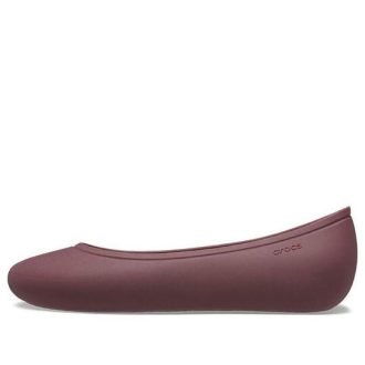 Crocs (WMNS) ブルックリン フラッツ “ダークチェリー” 209384-6WD