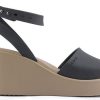 Crocs (WMNS) ブルックリン アンクルストラップ ウェッジサンダル “ブラックベージュ” 209406-07H