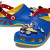 Crocs (WMNS) スノーホワイト クラシック クロッグ “ブルー イエロー レッド” 209483-769