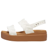 Crocs (WMNS) ブルックリン ウーブン ウェッジサンダル “ホワイトブラウン” 209977-0WV