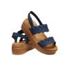 Crocs (WMNS) ブルックリン ウーブン ウェッジサンダル “ブルーブラウン” 209977-410