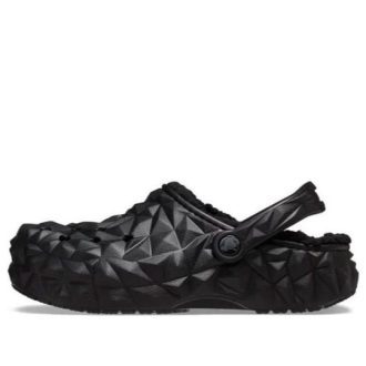 Crocs (WMNS) クラシッククロッグ ラインド ジオメトリックシューズ “ブラック” 210069-001