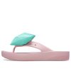 Crocs (WMNS) クラシック プラットフォーム ボウ フリップフロップ “ピンク ティール” 210182-606