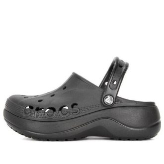 Crocs (WMNS) Baya プラットフォーム クロッグ “ブラック” 208186-001
