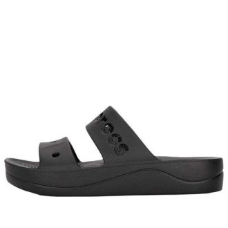Crocs (WMNS) Baya プラットフォームサンダル “コアブラック” 208188
