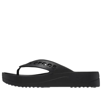 Crocs (WMNS) Baya プラットフォーム カットアウトディテール フリップフロップ “ブラック” 208395-001