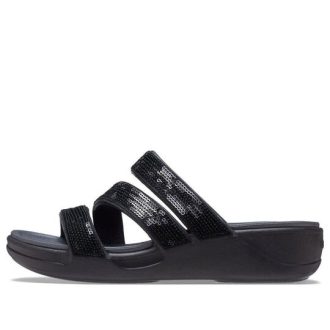 Crocs (WMNS) Boca ストラップウェッジサンダル “ブラック” 207645-001