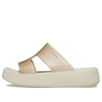 Crocs (WMNS) ゲッタウェイ プラットフォーム Hストラップ サンダル “ホワイトブラウン” 209667-160 Crocs (WMNS) ゲッタウェイ プラットフォーム Hストラップ サンダル “ホワイトブラウン” 209667-160