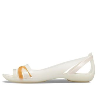 Crocs (WMNS) II フラット ホワイト オレンジ サンダル 204912-12U