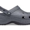 Crocs (WMNS) クラシック プラットフォーム グリッター II クロッグ “ブラック” 207770-001