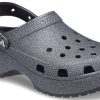 Crocs (WMNS) クラシック プラットフォーム グリッター II クロッグ “ブラック” 207770-001