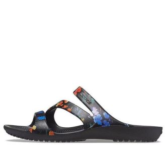 Crocs (WMNS) Kadee カジュアルサンダル タイダイ ブラック 206894-001