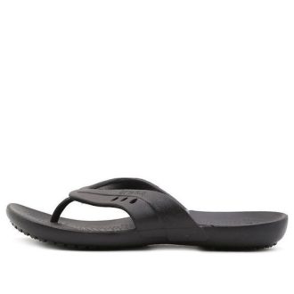 Crocs (WMNS) Kadee Cozy ノンスリップ フリップフロップ ブラック 14177-001 Crocs (WMNS) Kadee Cozy ノンスリップ フリップフロップ ブラック 14177-001