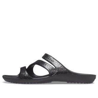 Crocs (WMNS) Kadee II グリッターサンダル “ブラック” 207315-001