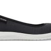 Crocs (WMNS) Reviva Cozy 通気性 ローカット アスレジャー カジュアル スポーツシューズ ブラック ホワイト 205880-066