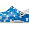 Crocs (WMNS) USA パターンプリント 軽量 コージーサンダル ブルー レッド 205974-94S