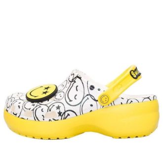 Crocs (WMNS) x Smiley World Charm クラシック プラットフォーム クロッグ “イエローホワイト” 207980-94S Crocs (WMNS) x Smiley World Charm クラシック プラットフォーム クロッグ “イエローホワイト” 207980-94S