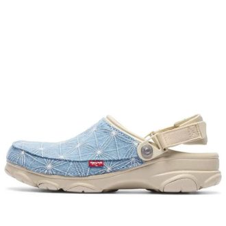Crocs x Levi’s Sashiko クラシック オールテレイン クロッグ “ボーンブルー” 208917-2Y2